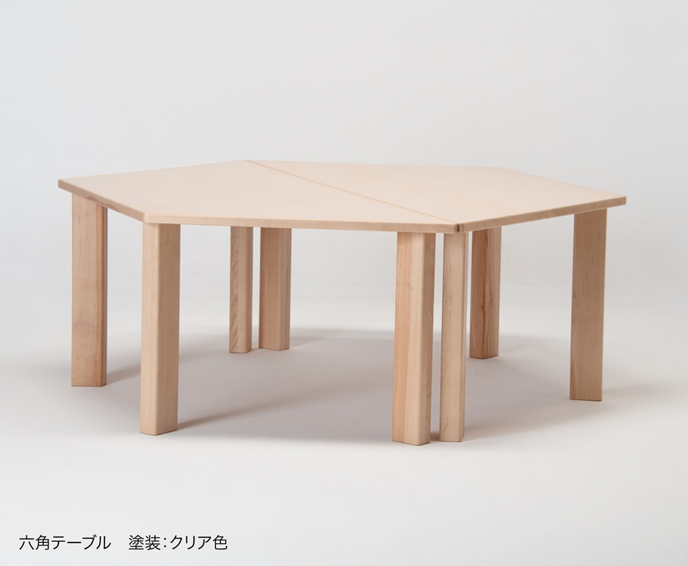 六角テーブル 間 あわい – 匠工芸